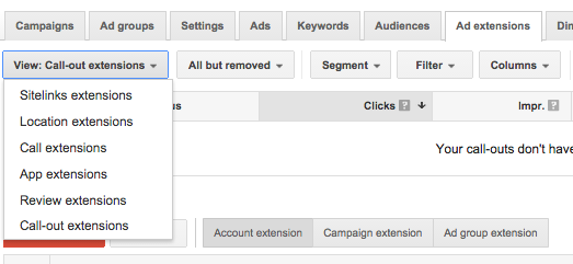 AdWords Call-out