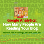 Google Analytics: How Many People Are Reading Your Blog?