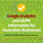 Google Analytics and GDPR Information for Australian Businesses